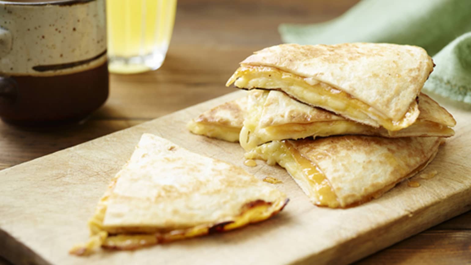 Sweet and Cheesy Breakfast Quesadilla 